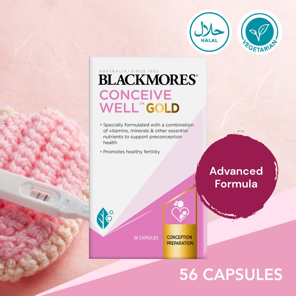 Buy Conceive Well Gold Online at Blackmores Singapore Blackmores