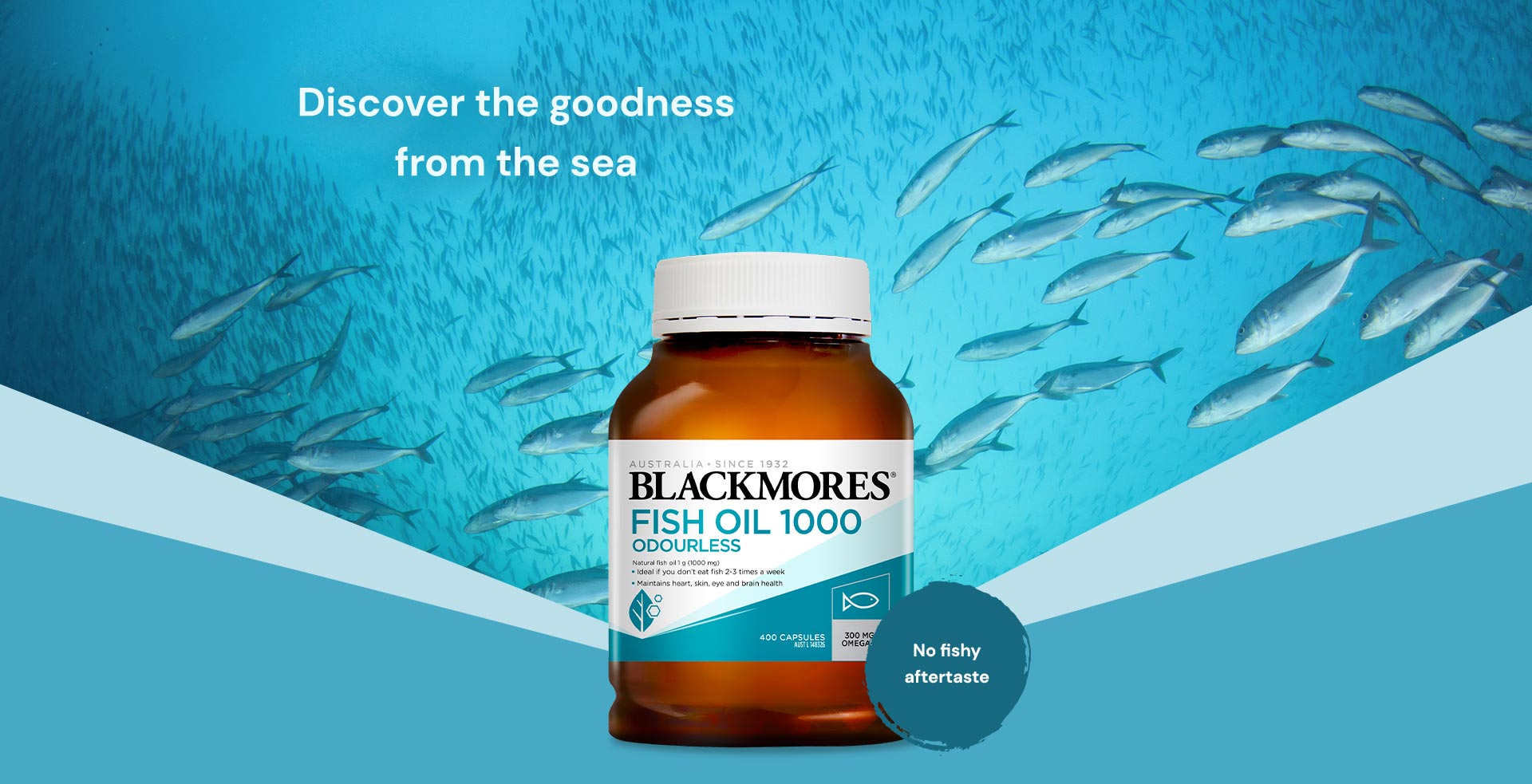 Buy Fish Oil 1000 Odourless Online at Blackmores Singapore